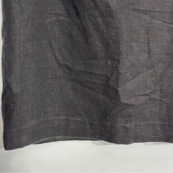 VTG Adolfo International | Women’s Black Linen Pencil Skirt Knee-Length Workwear - Picture 5 of 15